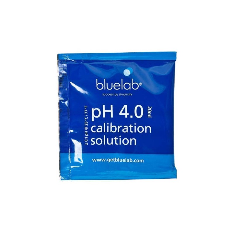 Sobre Solución Calibración pH 4 Bluelab - 20ml