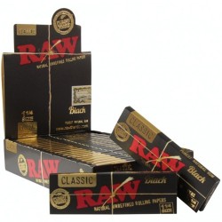 Raw Black 1 1/4 - 1 Caja