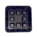 Plato Cuadrado Elevado 20/22cm