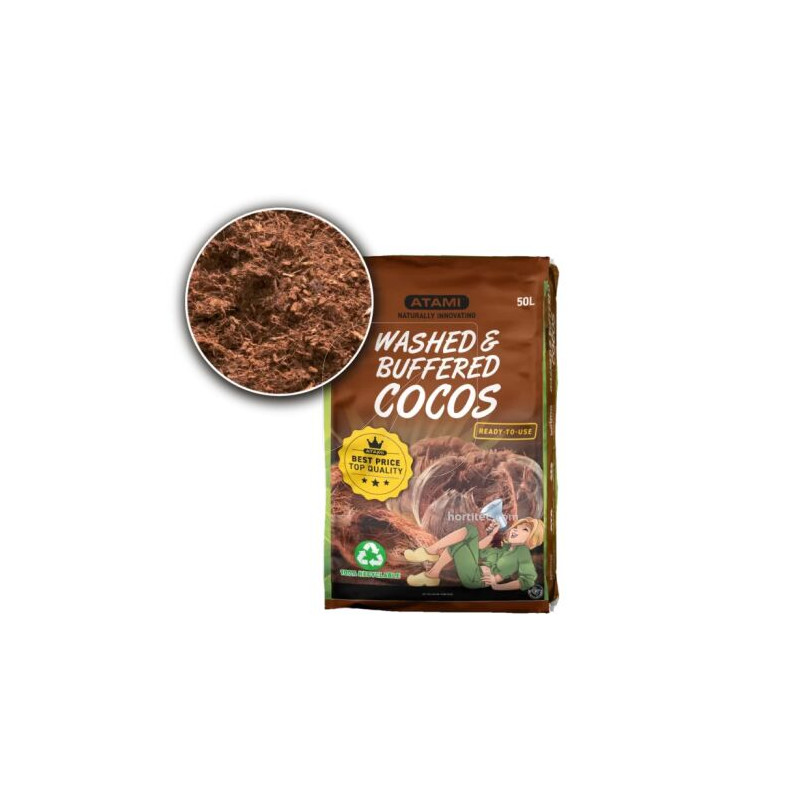 Sustrato Washed & Buffered Cocos - 50L