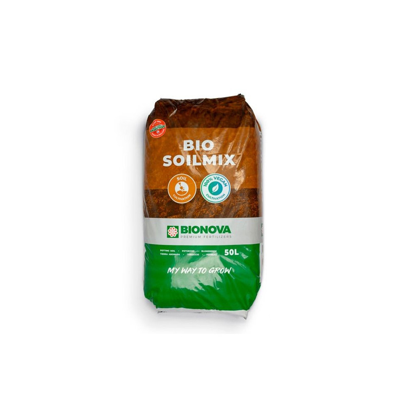 Sustrato Bio Soilmix Vegan Light-Mix Bionova - 50L