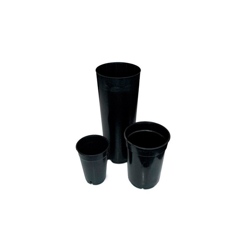 Maceta Tubular Negra VDL - 6L