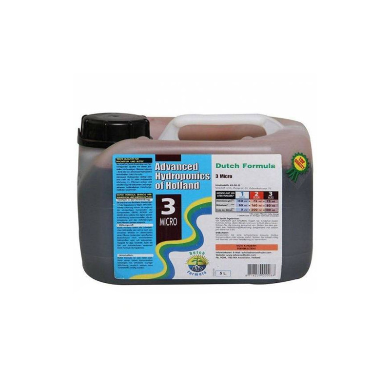 Dutch Formula 3 Micro Advanced Hydroponics - 5L