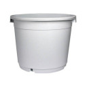 Maceta Redonda Blanca - 45L con asas