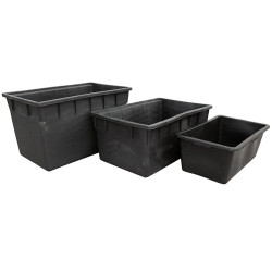 Depósito Rectangular Negro - 160L