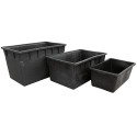 Depósito Rectangular Negro - 80 L