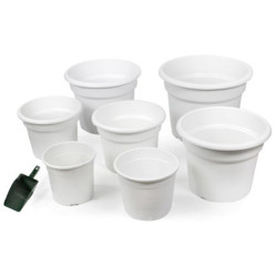 Maceta Redonda Blanca - 27L