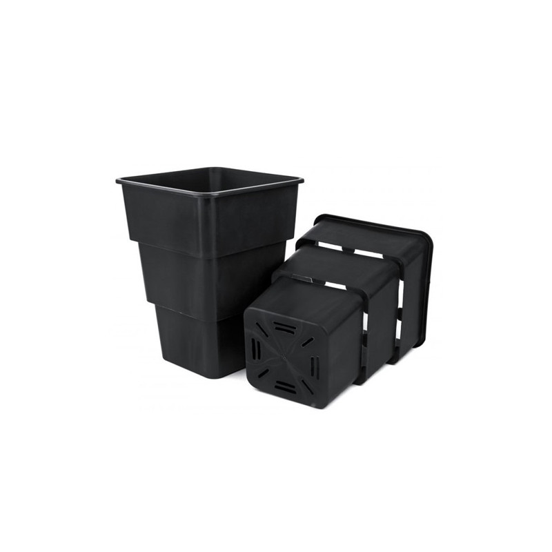 Maceta  Air Max Negra 20x20x27cm - 7L