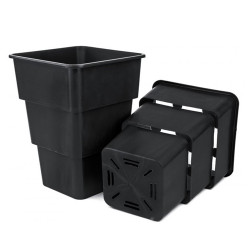 Maceta Air Max Negra 22x22x27cm - 11L