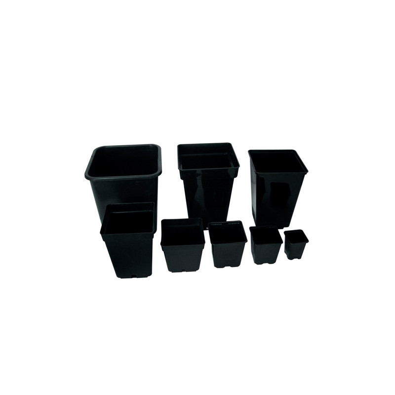 Maceta Cuadrada Negra - 2L