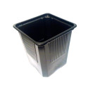 Maceta Cuadrada Negra - 0,23L (112ud)