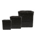Maceta Root Tex Cuadrada Negra - 11,35L
