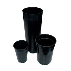 Maceta Tubular Negra VDL - 2L