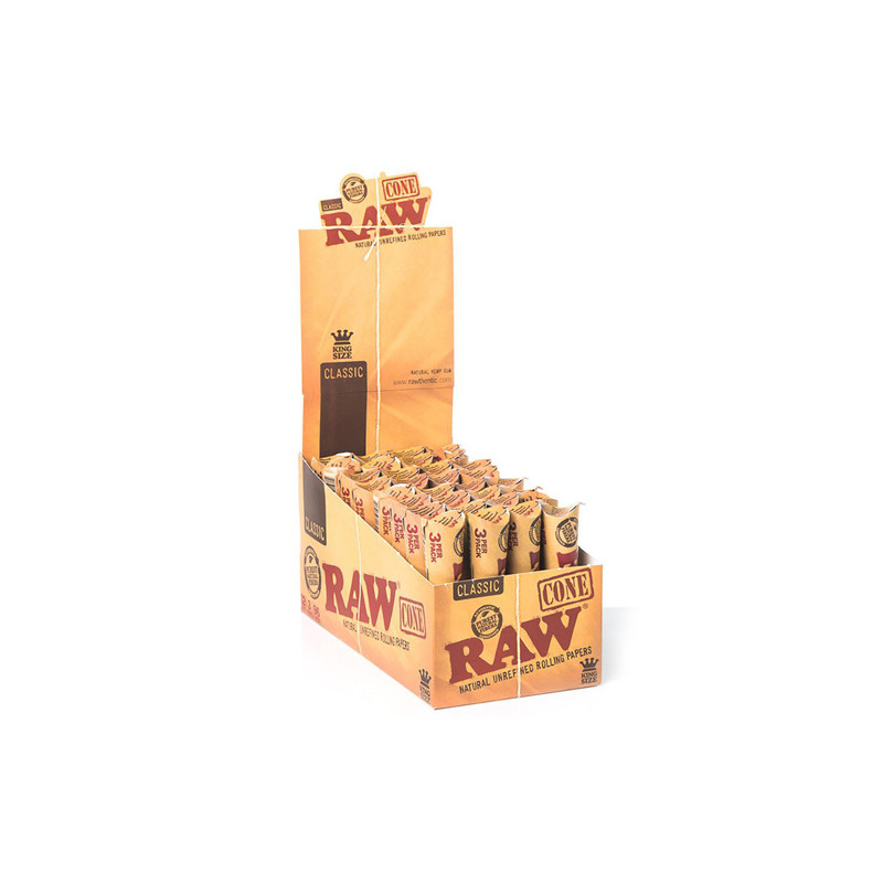 Raw Cone King Size Slim x3 - Display 32 Uds.