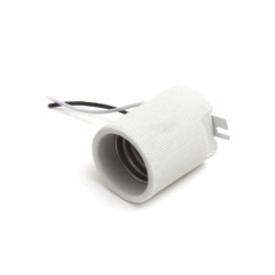 Casquillo portalámparas de porcelana E40