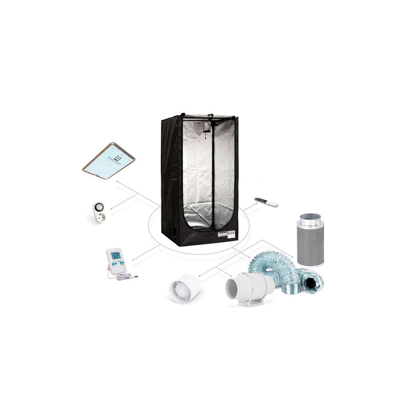 Kit de Cultivo Ecoled 100W Dark Box Lite