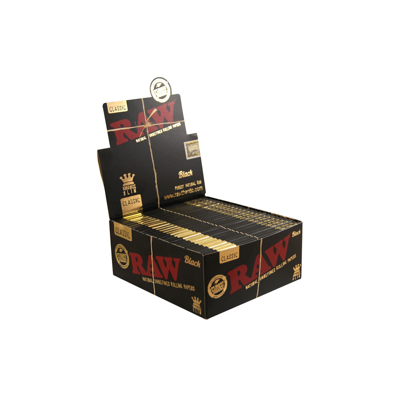 Raw Black King Size Slim - Caja 50 Libritos