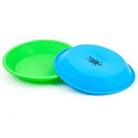 Plato Silicona Redondo Azul Nogoo