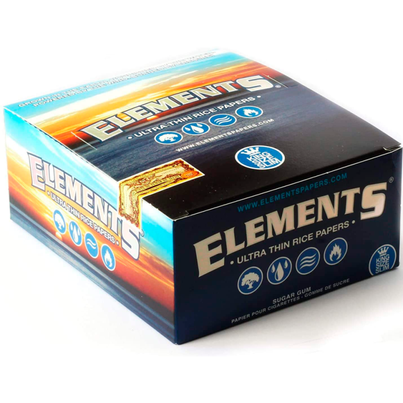 Papel de Fumar Elements King Size Slim Caja 50unid