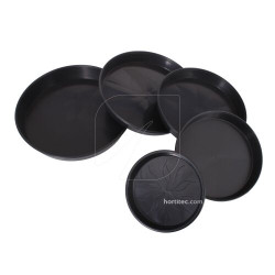 Plato redondo negro - 30cm