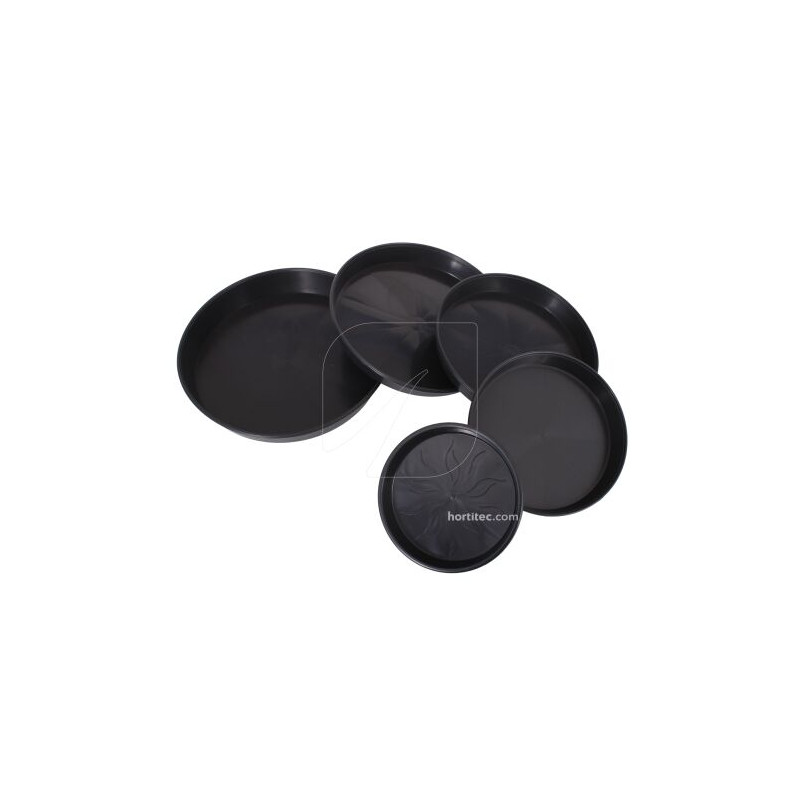 Plato redondo negro - 30cm