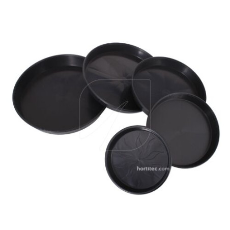 Plato redondo negro - 30cm