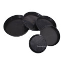 Plato redondo negro - 45cm